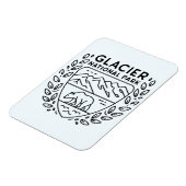 Glacier National Park Beer Embleem Magneet (Linkerzijde)