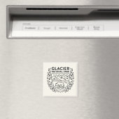 Glacier National Park Beer Embleem Magneet (Insitu (Vaatwasser))