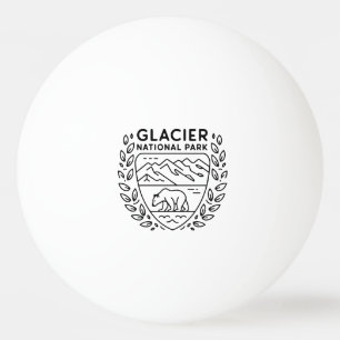 Glacier National Park Beer Embleem Pingpongbal