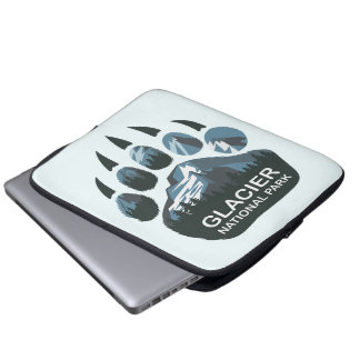 Glacier National Park Beer Paw Laptop Sleeve