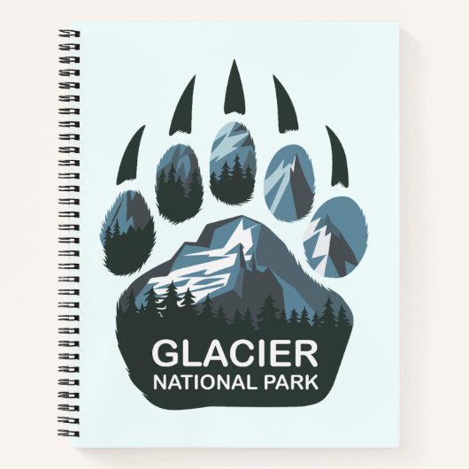 Glacier National Park Beer Paw Notitieboek (Voorkant)