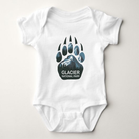 Glacier National Park Beer Paw Romper (Voorkant)