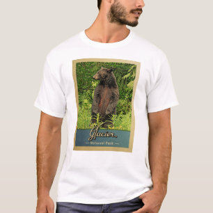 Glacier National Park Beer Vintage Travel T-shirt