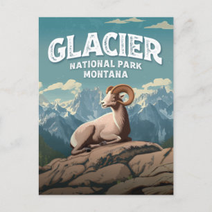 Glacier National Park Bighorn Sheep Briefkaart