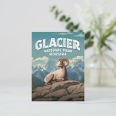 Glacier National Park Bighorn Sheep Briefkaart (Staand voorkant)