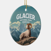Glacier National Park Bighorn Sheep Keramisch Ornament (Rechts)