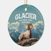 Glacier National Park Bighorn Sheep Keramisch Ornament (Links)