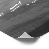 Glacier National Park Black White Foto Poster (Hoek)