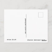 Glacier National Park briefkaart (Achterkant)