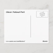 Glacier National Park briefkaart (Achterkant)