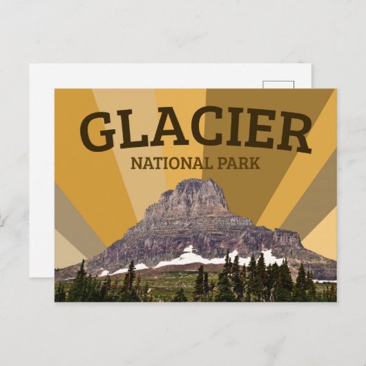 Glacier National Park Briefkaart (Voorkant / Achterkant)