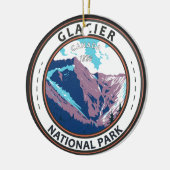Glacier National Park Canada  Badge Keramisch Ornament (Links)