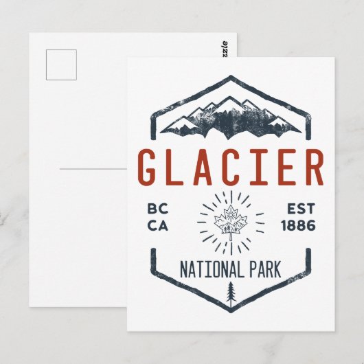 Glacier National Park Canada Briefkaart (Voorkant / Achterkant)