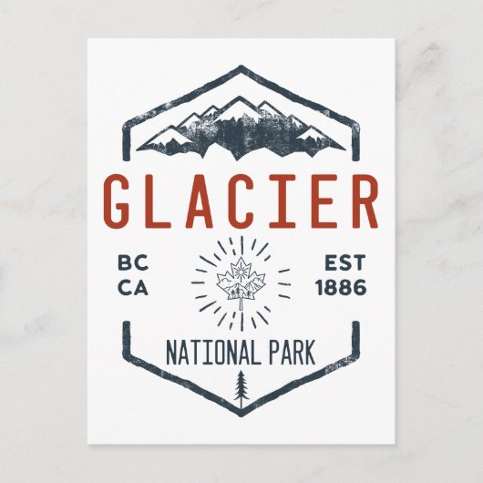 Glacier National Park Canada  Briefkaart (Voorkant)