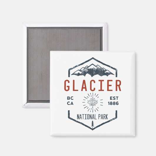 Glacier National Park Canada  Magneet (Voorkant / Achterkant)