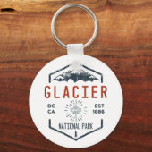 Glacier National Park Canada Sleutelhanger (Voorkant)