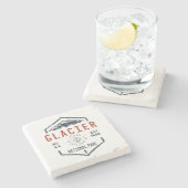 Glacier National Park Canada  Stenen Onderzetter (Zijkant)