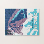 Glacier National Park Canada Travel Art  Legpuzzel (Horizontaal)