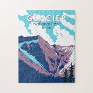 Glacier National Park Canada Travel Art  Legpuzzel