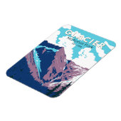 Glacier National Park Canada Travel Art  Magneet (Linkerzijde)