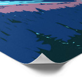 Glacier National Park Canada Travel Art  Poster (Hoek)