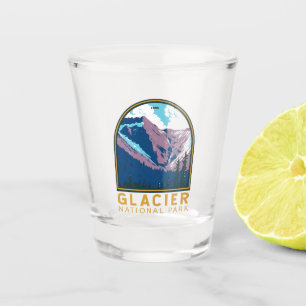 Glacier National Park Canada Travel Art Shot Glas