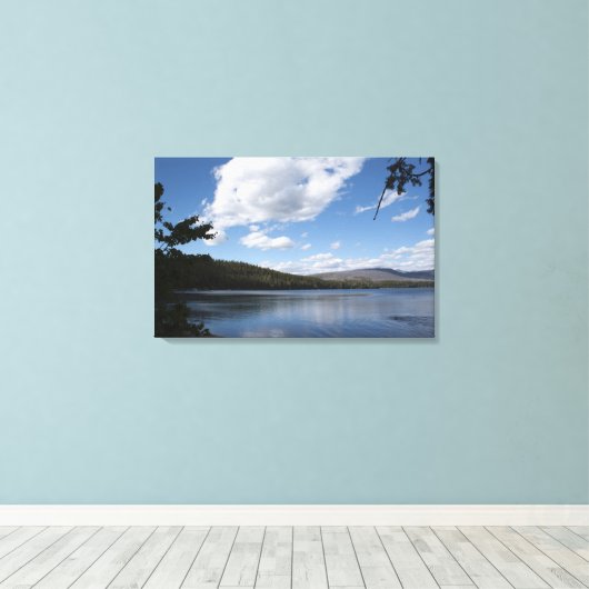 Glacier National Park. Canvas Afdruk (Insitu (Houten vloer))