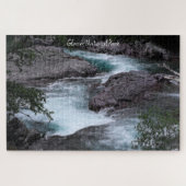 Glacier National Park Curving Stream Foto Legpuzzel (Horizontaal)