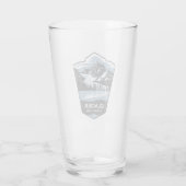Glacier National Park-embleem Glas (Achterkant)