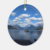 Glacier National Park-fotografie. Keramisch Ornament (Links)