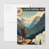 Glacier National Park Going-to-the-sun road Briefkaart (Voorkant / Achterkant)