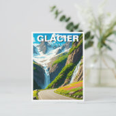 Glacier National Park Going-to-the-sun weg Briefkaart (Staand voorkant)
