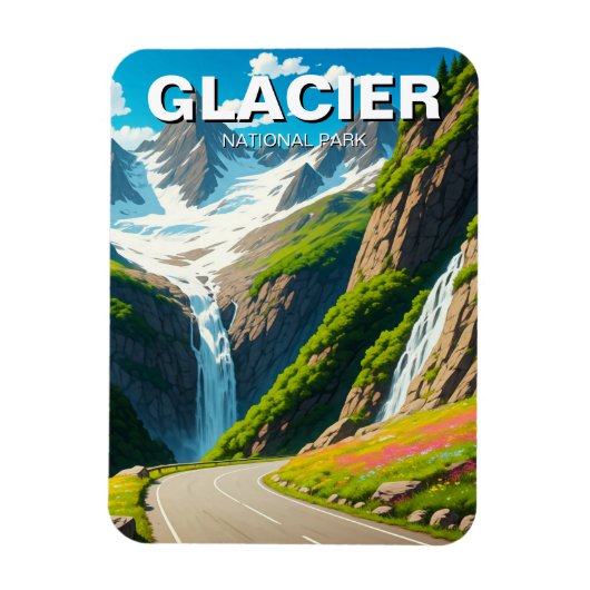 Glacier National Park Going-to-the-sun weg Magneet (Verticaal)