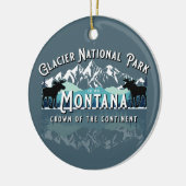 GLACIER NATIONAL PARK HOLIDAY KERAMISCH ORNAMENT (Links)