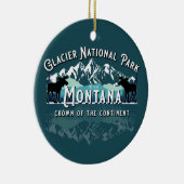 GLACIER NATIONAL PARK HOLIDAY KERAMISCH ORNAMENT (Rechts)