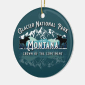 GLACIER NATIONAL PARK HOLIDAY KERAMISCH ORNAMENT (Links)