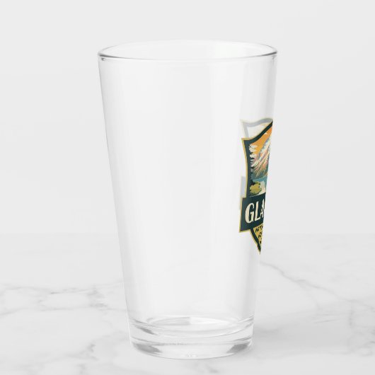 Glacier National Park Illustratie Reizen  Glas (Rechts)