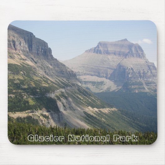 Glacier National Park Landscape Foto Muismat (Voorkant)