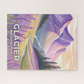 Glacier National Park | Lentelavendel aquarel Legpuzzel (Horizontaal)