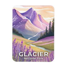 Glacier National Park | Lentelavendel aquarel