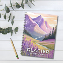 Glacier National Park | Lentelavendel aquarel