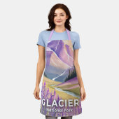 Glacier National Park | Lentelavendel aquarel Schort (Gedragen)