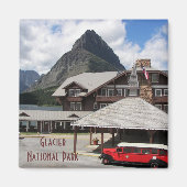 Glacier National Park Lodge Foto Magneet (Voorkant)