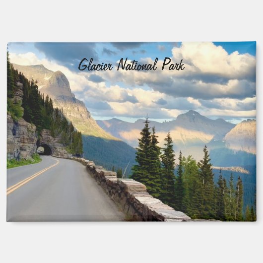 Glacier National Park-magneet Magneet (Voorkant)