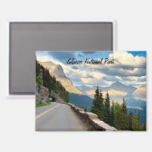 Glacier National Park-magneet Magneet (Voorkant / Achterkant)