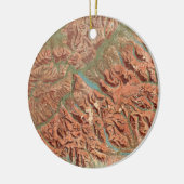  Glacier National Park Map Keramisch Ornament (Links)