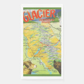 Glacier National Park Map Servet (Voorkant)