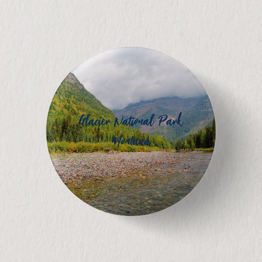 Glacier National Park Montana aanpasbaar Ronde Button 3,2 Cm (Voorkant)