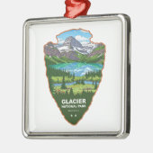Glacier National Park Montana Arrowhead Metalen Ornament (Links)