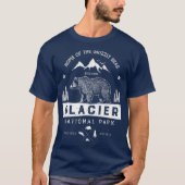 Glacier National Park  Montana Beer Mannen T-shirt (Voorkant)
